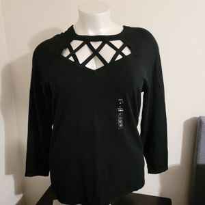 Plus size torrid sweater.
